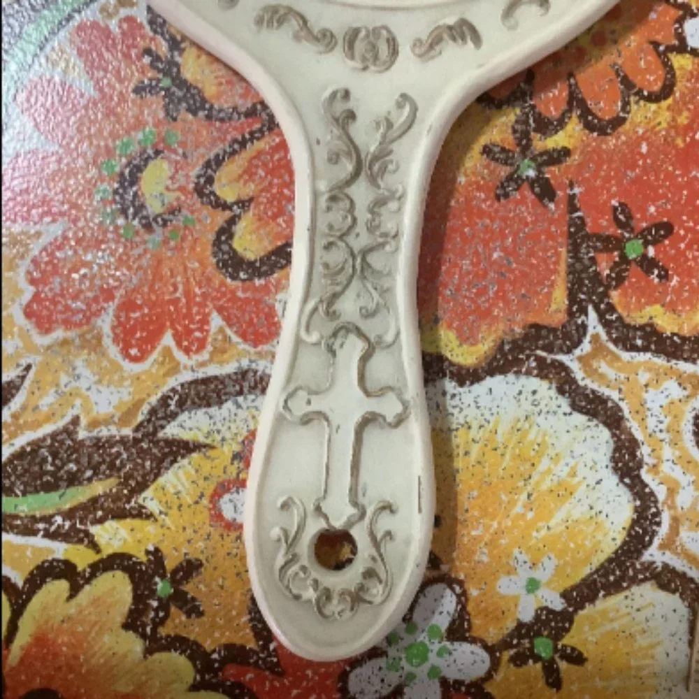 Vintage Holy Family Hand Mirror